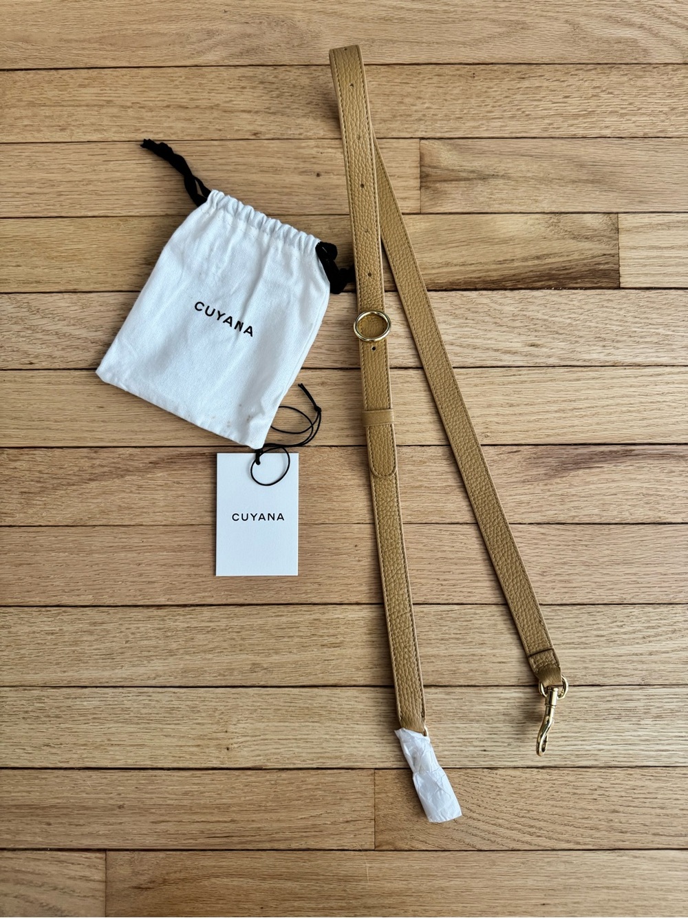 New Cuyana Adjustable Leather Strap